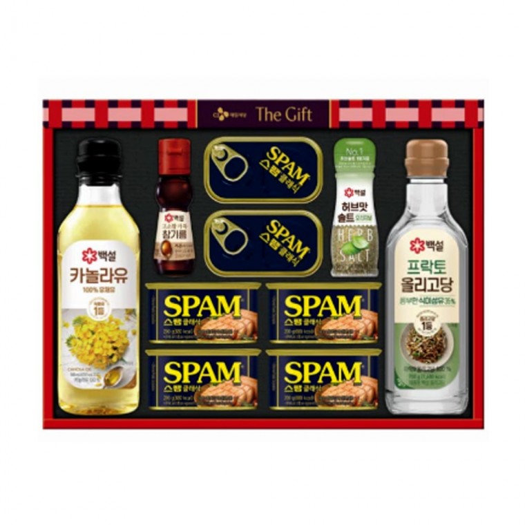 2026년 설명절 CJ제일제당 B호 1박스 4세트 스팸 카놀라유 참기름 올리고당 식용유 148,600원