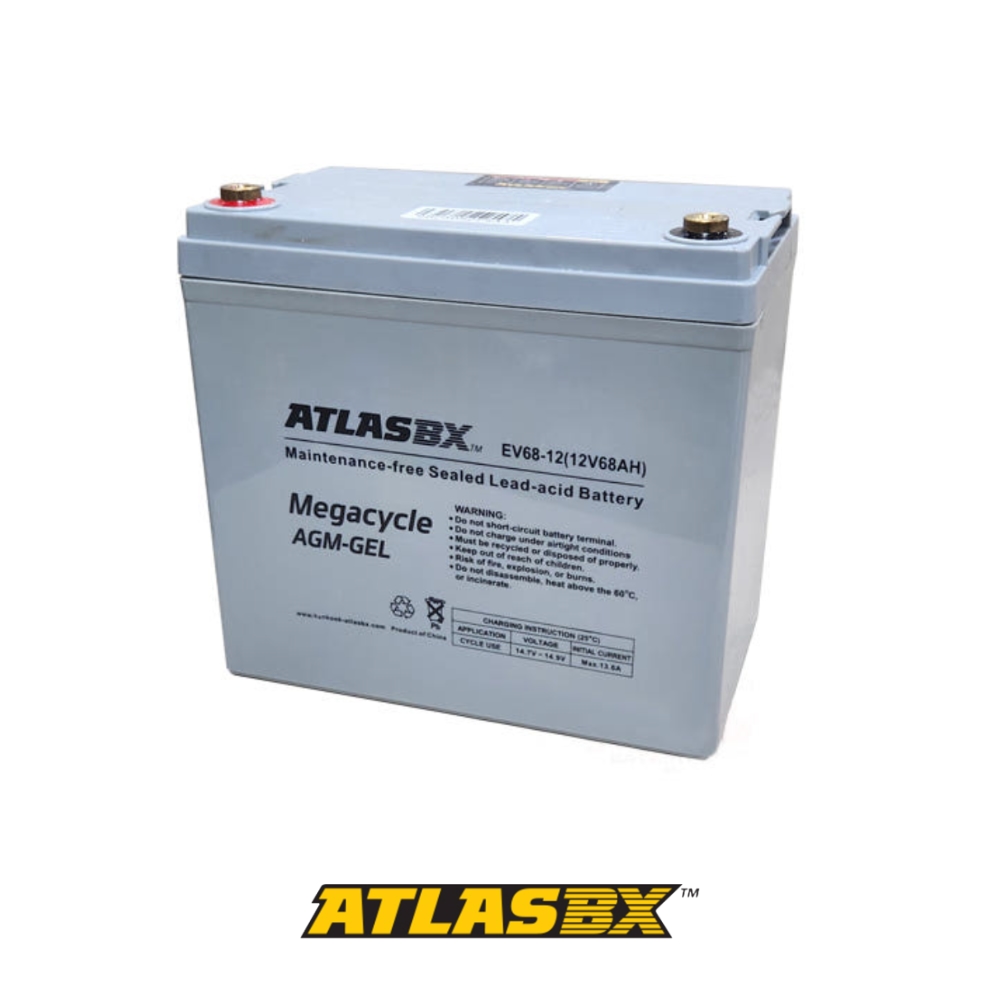 아트라스BX EV68-12 전동휠체어 전동스쿠터 노인전동차 배터리 AGM 딥사이클 12V 68Ah, 1개, EV68-12 (12V 68Ah) 185,000원