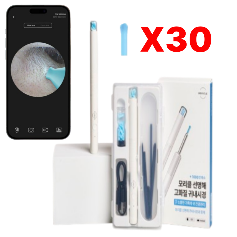 모리클 1000만화소 고화질 내시경귀이개 귀청소 귀내시경 무선귀후비개 귀지제거, 1개, 1개입 27,500원