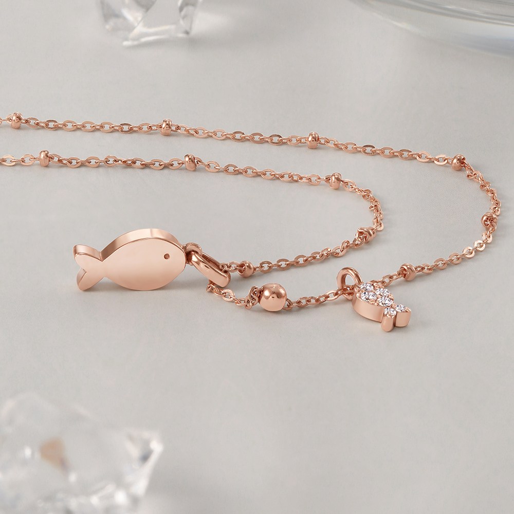 14k 비쥬팝 도리스 행운 물고기 목걸이 41769 525,000원