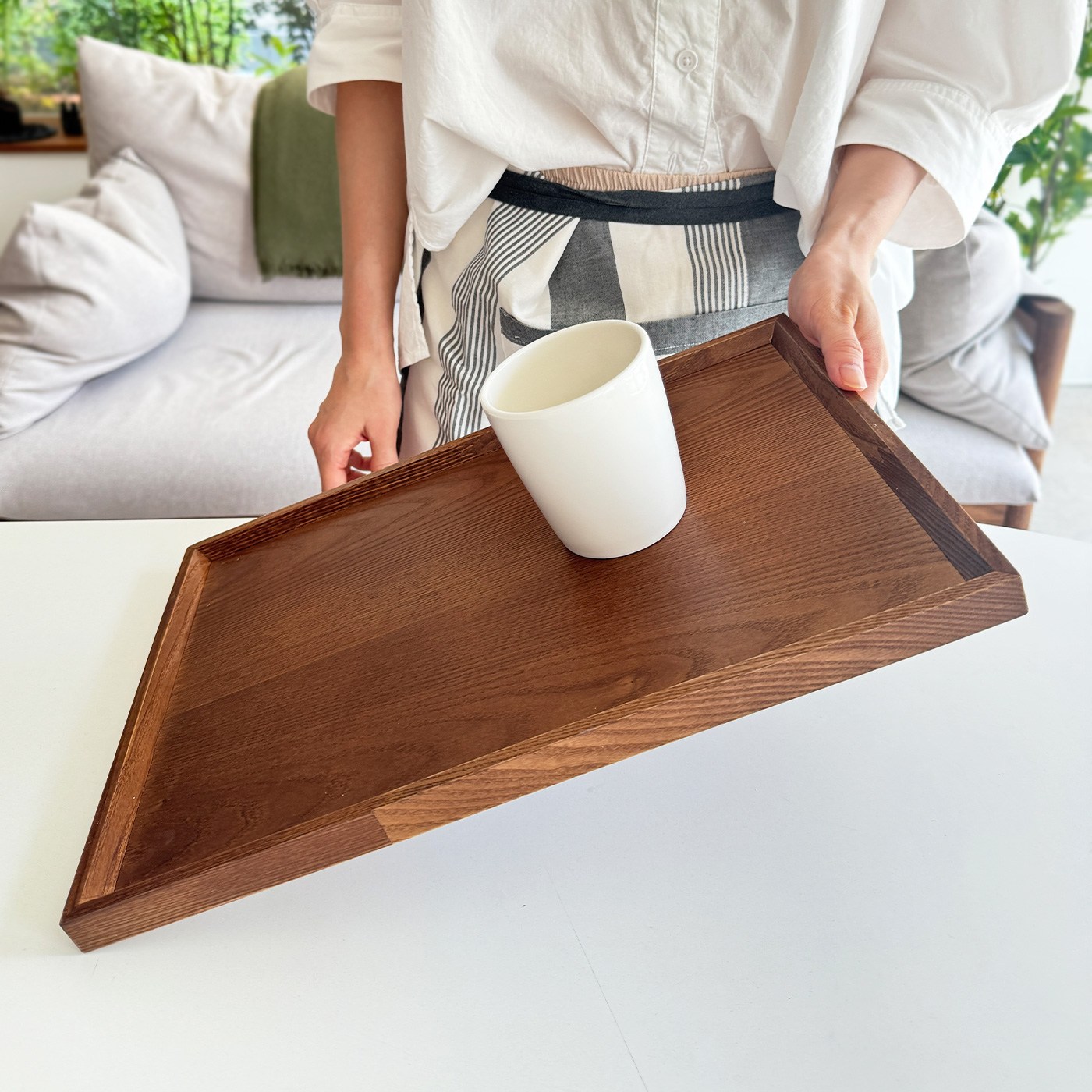 국내제작 논슬립형 우드 트레이 원목 대형 쟁반, 1개, 애쉬 30,400원