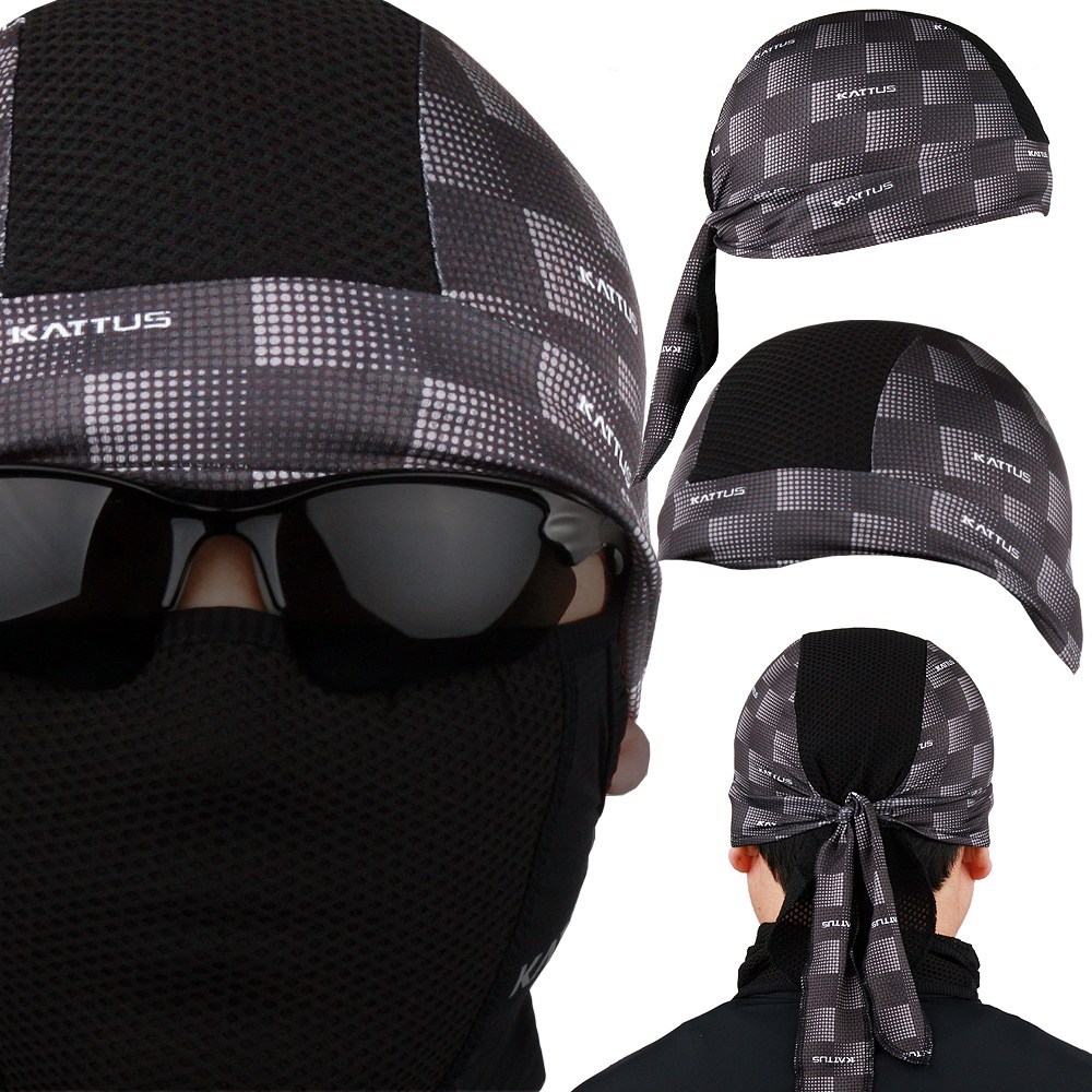 카투스 여름용 쪽모자 X9 ROUND 냉감마스크 두건 냉감소재 자전거 모자 쪽모자 조각모 스컬캡 사이클모자, 블랙, 1개 12,800원