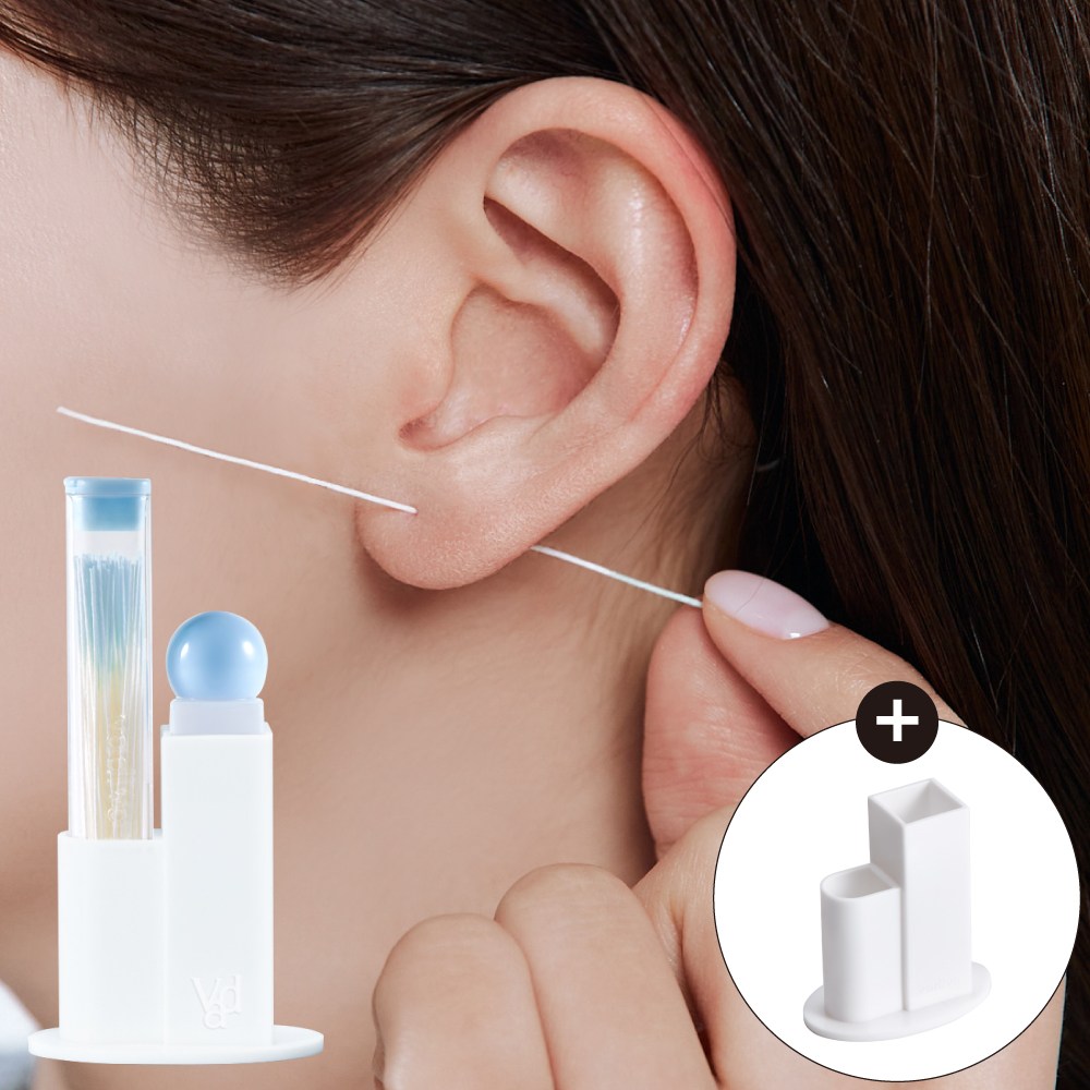 바디바 이어스틱 피어싱 홀 클리너, 이어홀 귀걸이구멍 청소, 1세트, 블루 14,800원