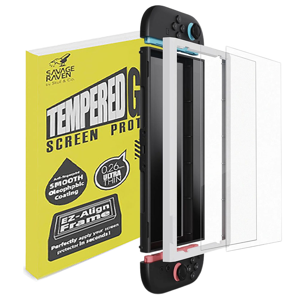 스컬앤코 닌텐도 스위치2 보호필름 강화유리 HD 2매 세트 EZ-Align 프레임 부착 키트, 1세트, Matte Finich(저반사), 액정보호필름2매 15,500원
