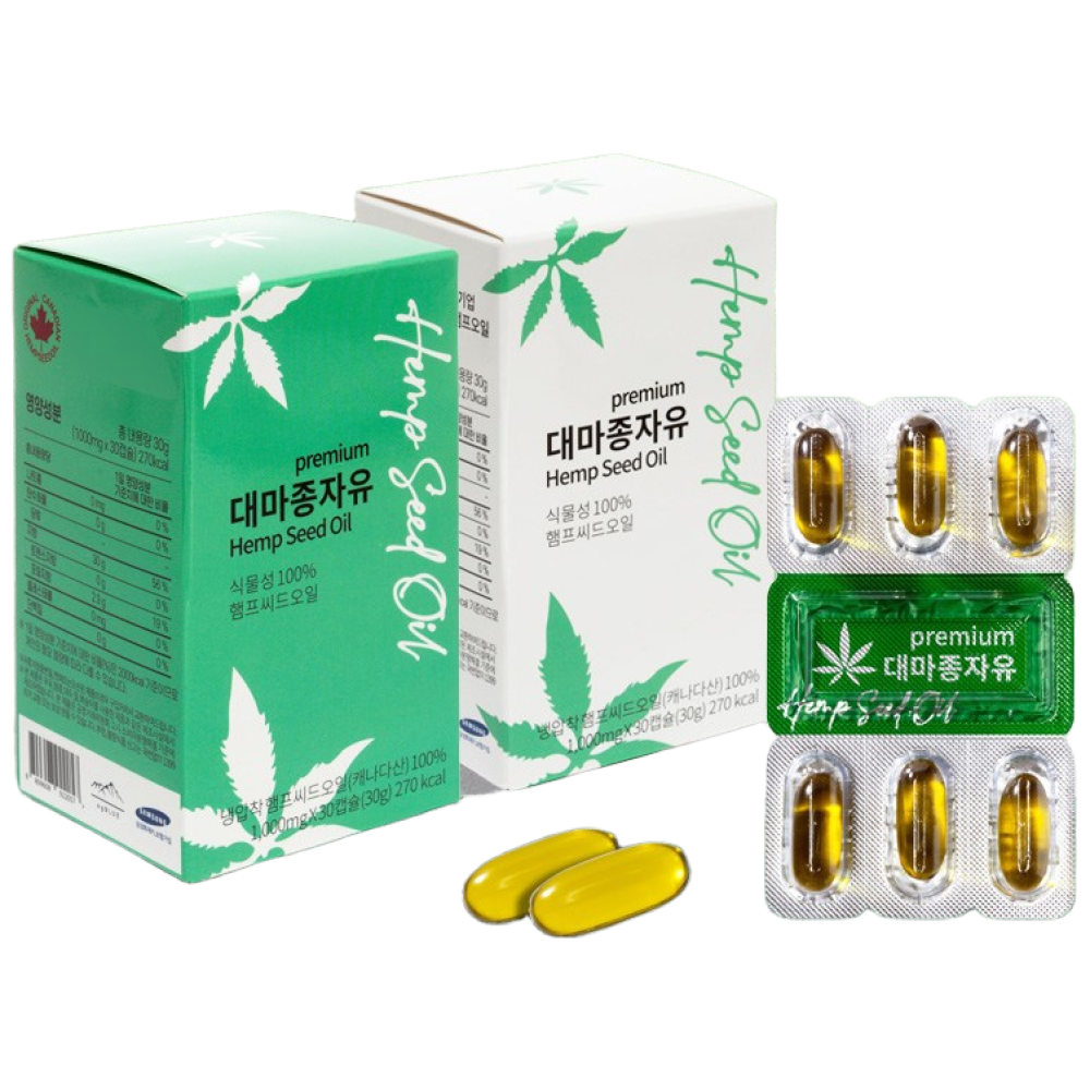 캐나다 대마종자유 2+2 4박스 햄프씨드오일, 1세트, 120정 41,700원
