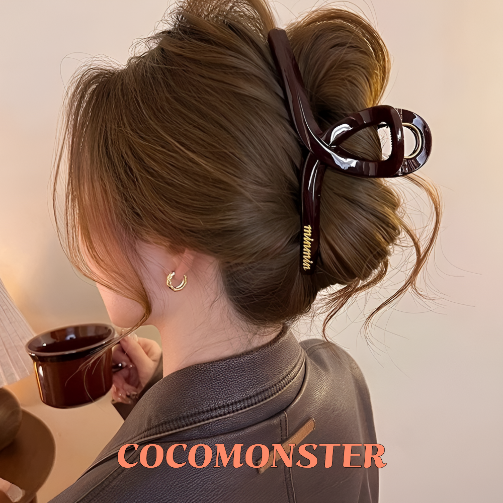 COCOMONSTER 프리미엄 빅사이즈 고급 올림머리 헤어 집게핀 15cm 19,000원
