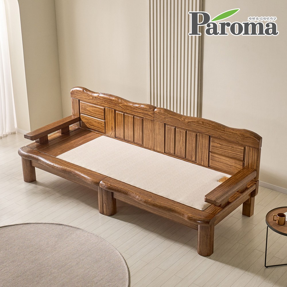 파로마 가야 명작 황토 흙소파 도담C 4인용 온열 보료 원목 카우치 평상 1,790,000원