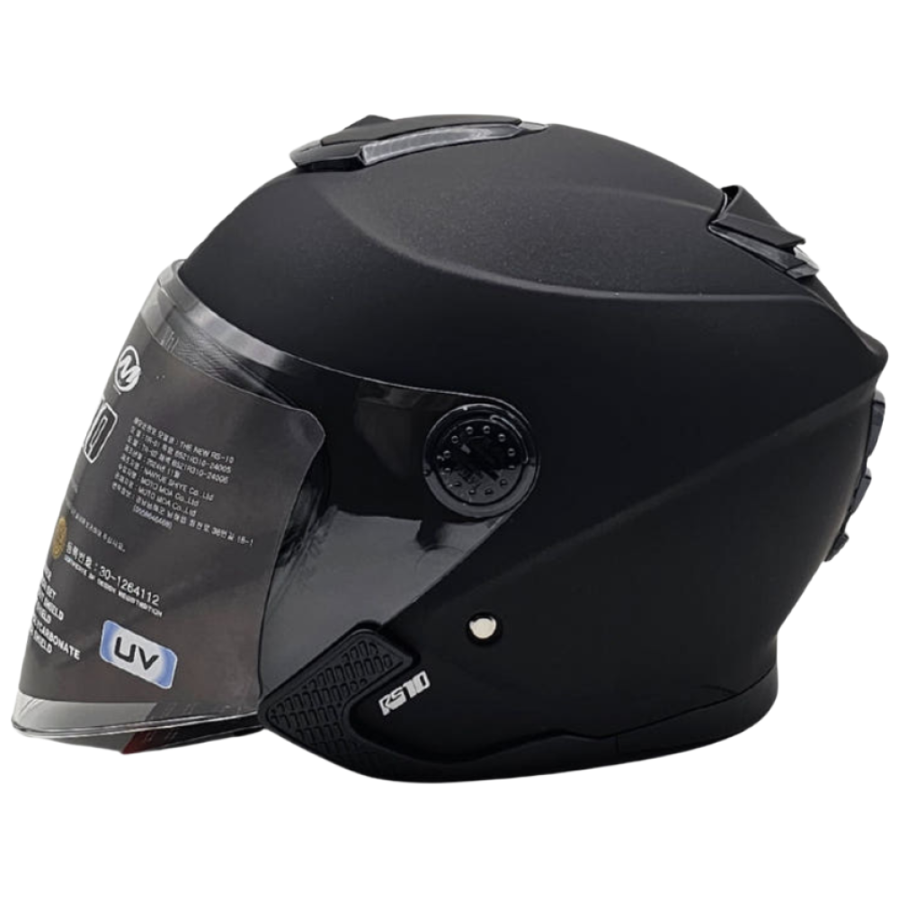 더뉴 RS10 신형 오토바이 헬멧 오픈페이스 초경량 썬바이저 내장 고급헬멧 안티포그쉴드 74,200원