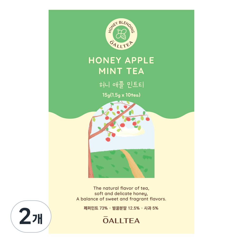 뉴올티 허니 애플 민트차 꿀차, 1.5g, 10개입, 2개 20,300원