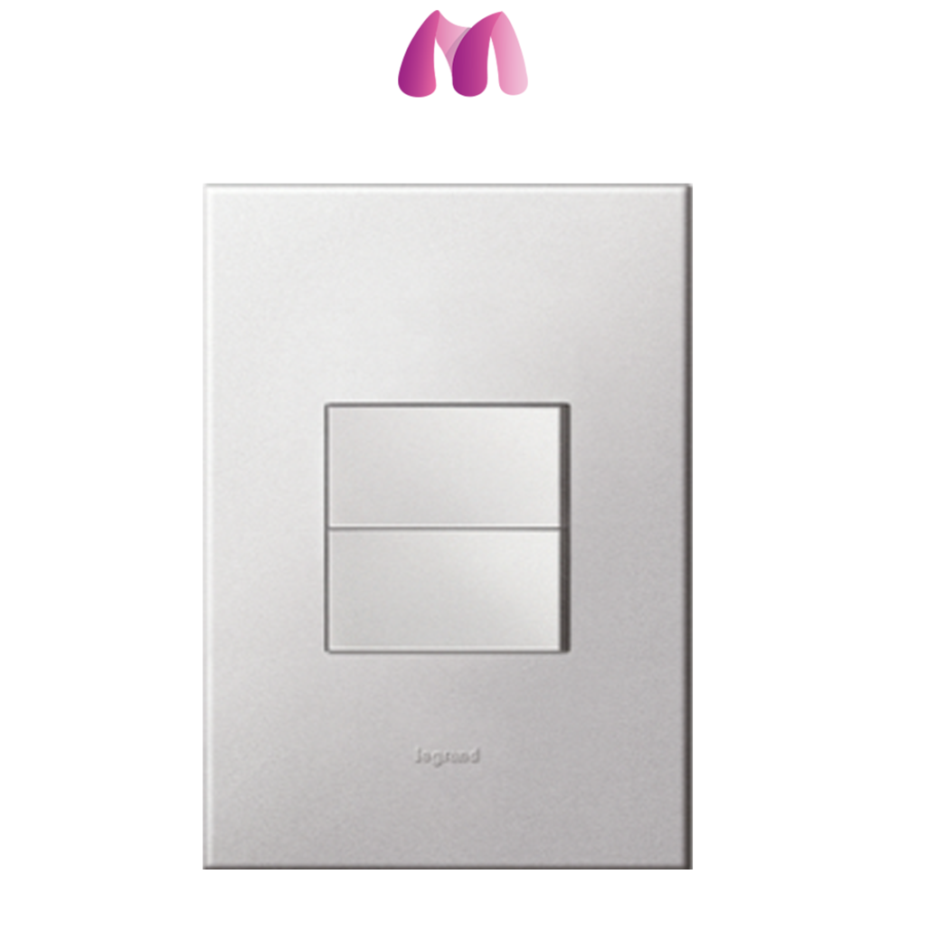 머슬전기 르그랑 아테오 국내용 정사각 2구 스위치 소프트알루원톤 42,500원