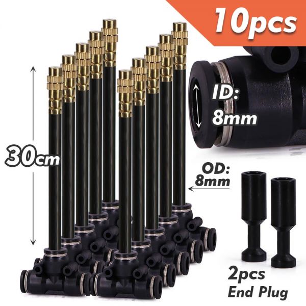 305m DIY 무료 벤딩 범용 분무기 키트 5/8 호스 파티오 미스트 냉각 시스템 정원 식물 안개 급수 관개 24,000원