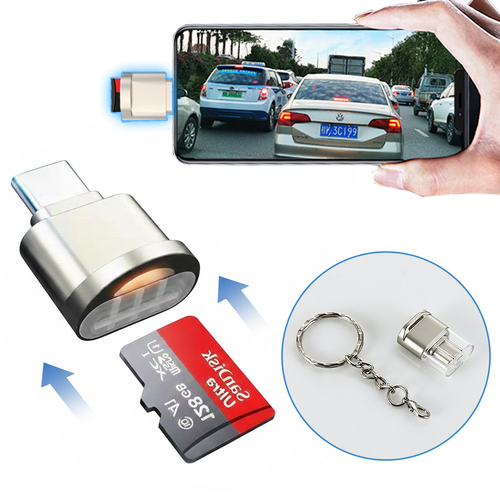 블랙박스 초미니 TF카드리더기 C타입 마이크로 SD카드 리더기, 1개, 실버, 초미니 카드리더기 5,990원