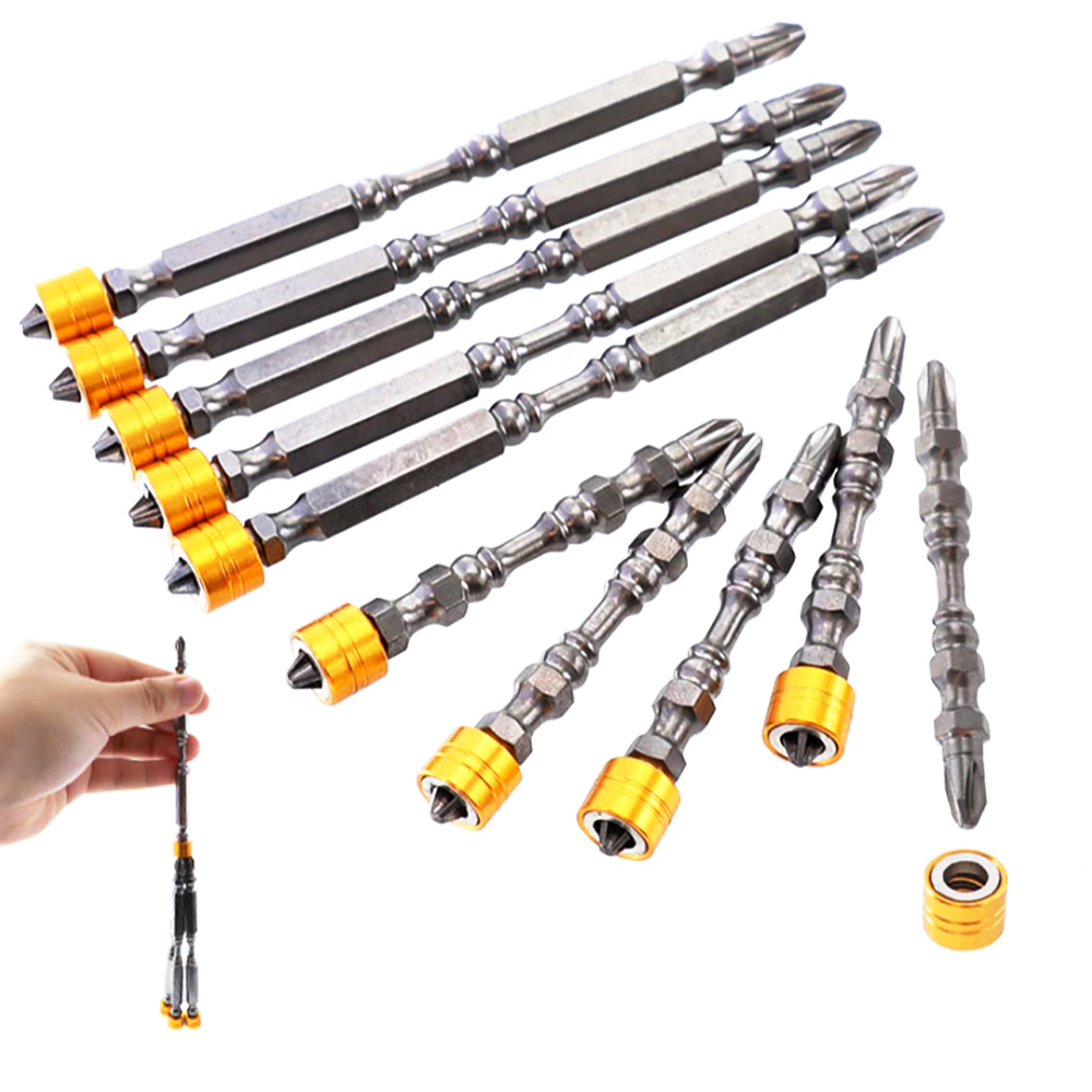 주피터 자석 양용 토션 임팩 드라이버 드릴 십자 비트 65mm 110mm 10개세트 18,800원