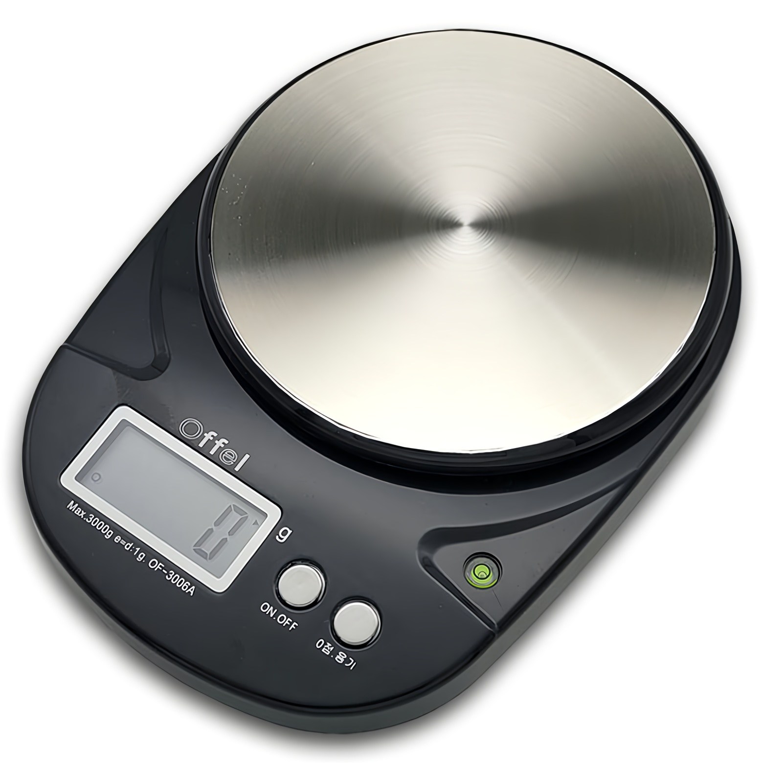 오펠 대용량 주방저울, 3kg, 블랙, OF-3006A 19,900원