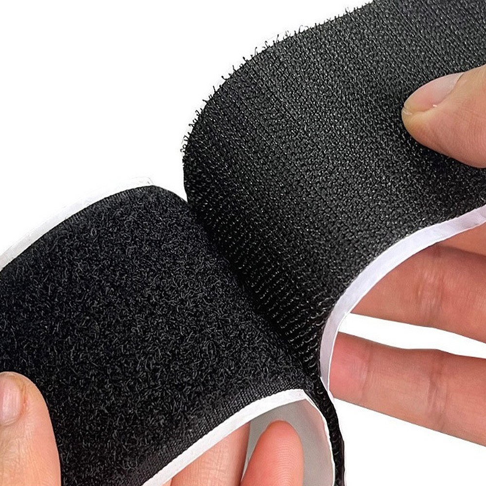 세이프티 양면 벨크로 찍찍이 테이프 초강력 암수한쌍 2.5CM 9M 블랙, 1개 13,900원