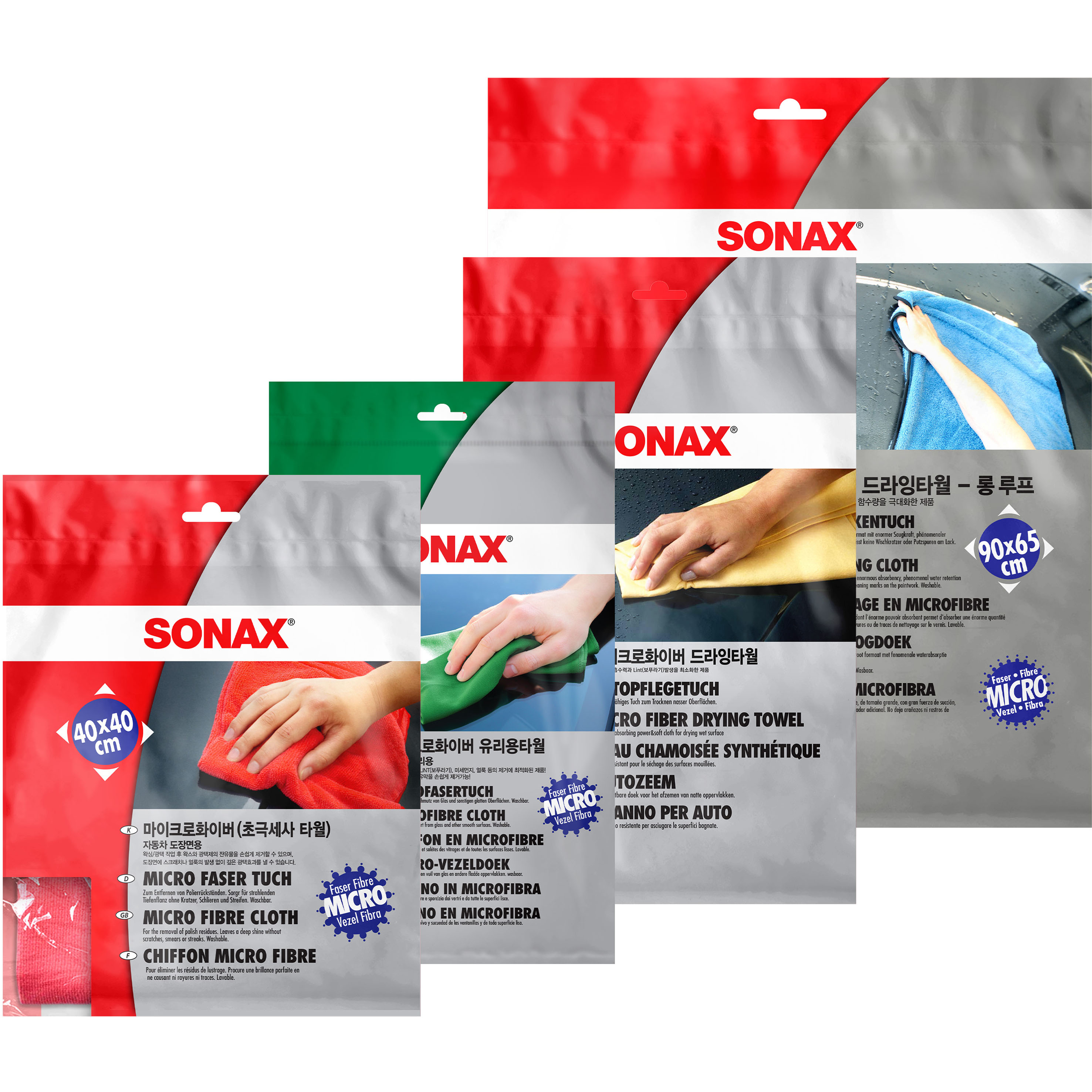 소낙스 다목적 초극세사타월 + 유리타월 + 드라잉타월 + 롱루프 자동차 세차 타월 세트 30,650원