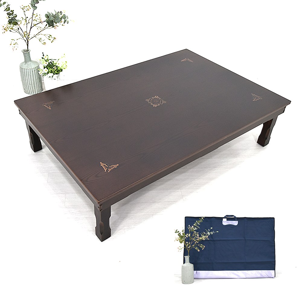 남원은행공방 엔틱나비자동 1350x900 교자상 + 상커버세트 6인 8인 접이식 밥상 집들이상, 135x90x31cm 208,950원