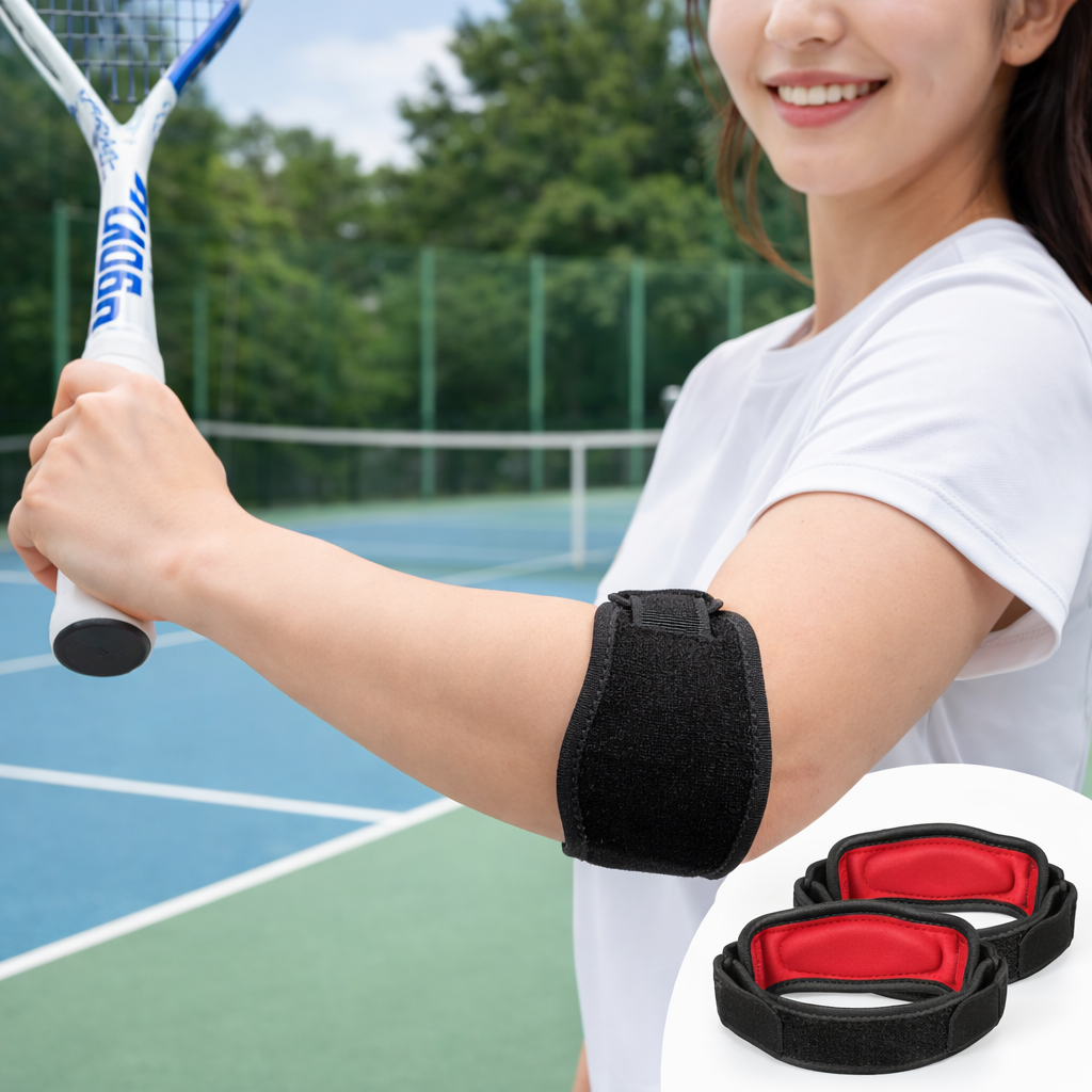 이온브 압박끝판 팔꿈치 보호대 엘보 아대, 레드 x 블랙, 2개 10,100원