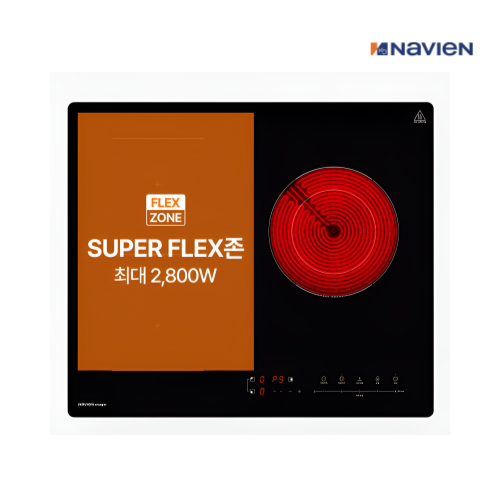 나비엔매직 하이브리드 3구 전기레인지 플렉스존(타공560*480) 매립형 전기렌지, 빌트인, ERH-2403DN 280,000원