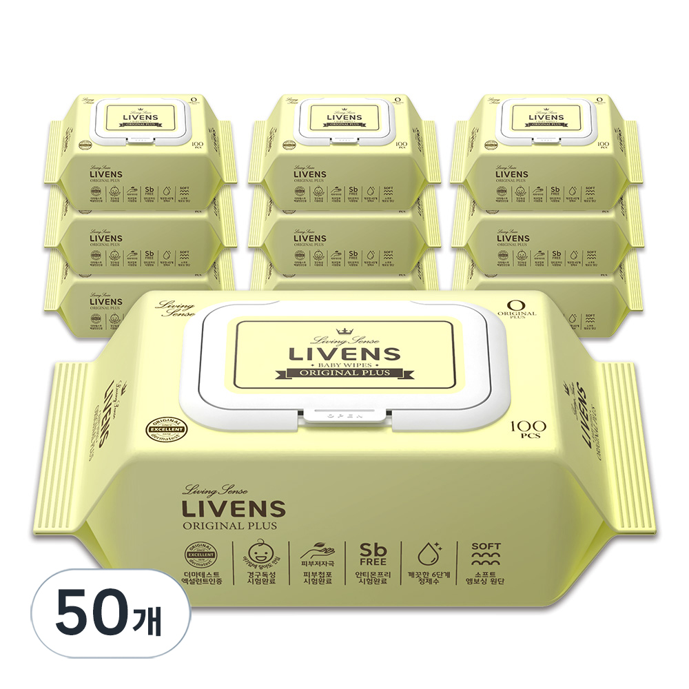 리벤스 오리지널 플러스 도톰한 저자극 아기물티슈 엠보싱 캡형 44,710원