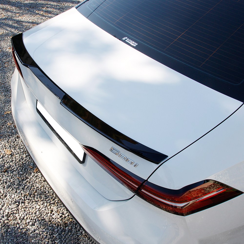 BMW 5시리즈 G60 스포일러 리어 트렁크 튜닝 몰딩 호환 용품, 02. G60 스포일러 (M타입) 블랙 77,600원