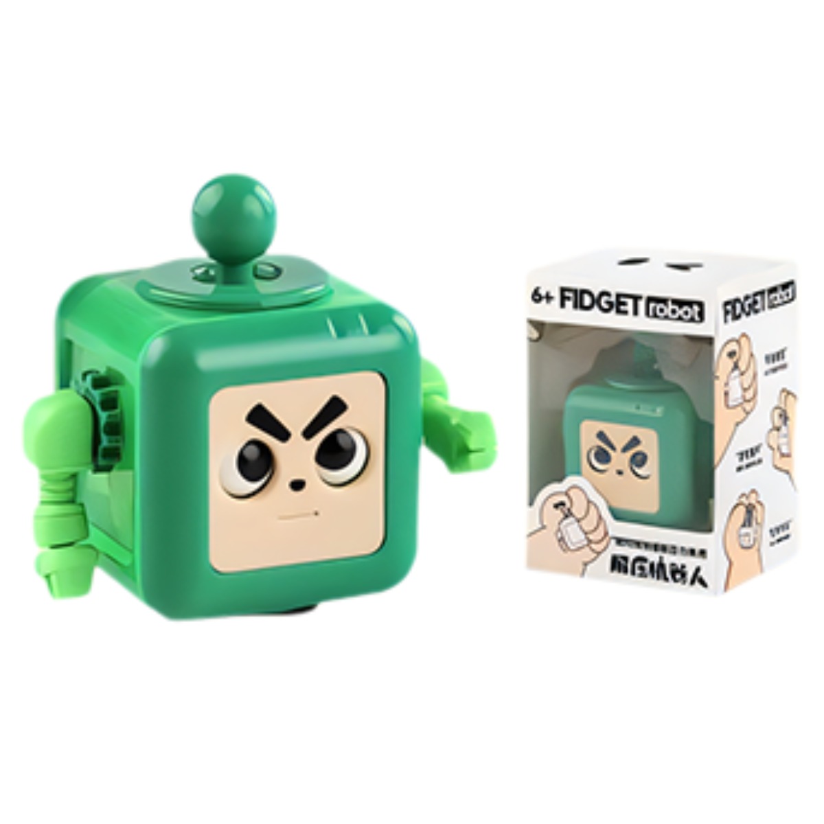 피젯 로봇 큐브 해압 토이 스트레스 해소 장난감 피젯 로봇 큐브, 1개, 녹색 15,200원