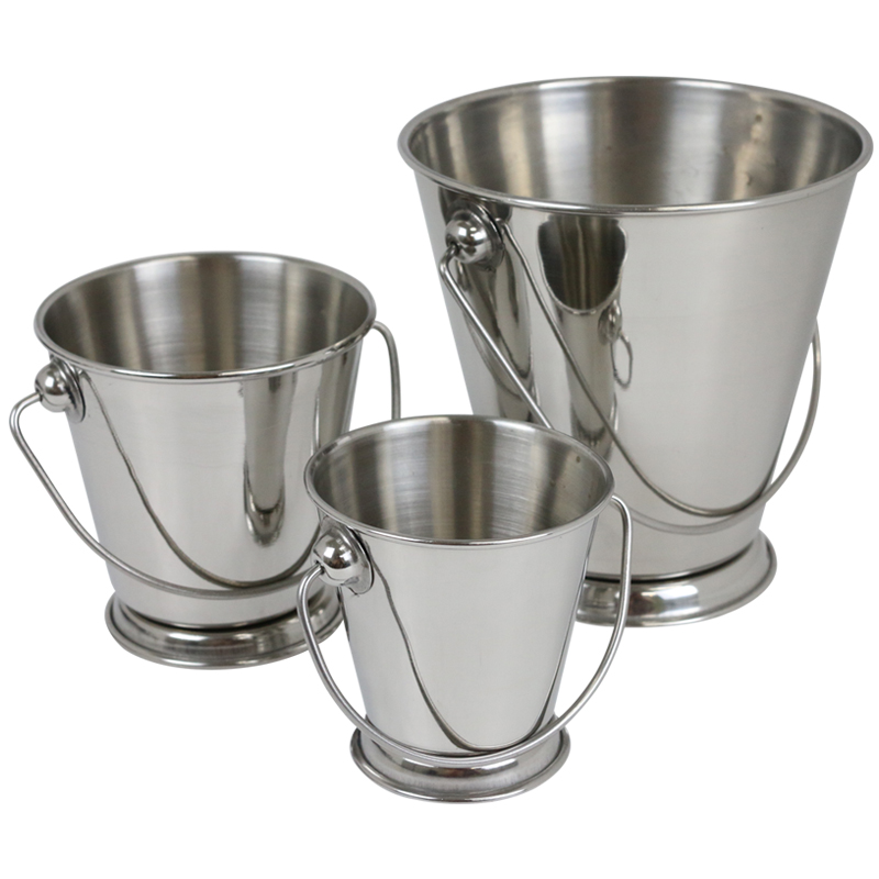 스텐 미니 버켓 양동이 접시 뼈통 소스통 손잡이, 1개 7,800원