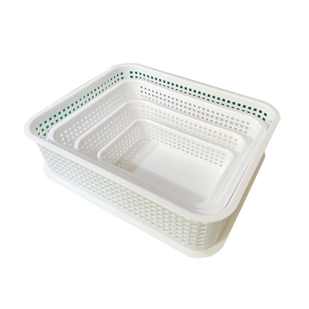 화이트 미니 바구니 학교 어린이집 유치원 교구 A4 A3 B4 B5 초등학생 사물함 책상 서랍 수납, 1개, 화이트 3호 4,750원