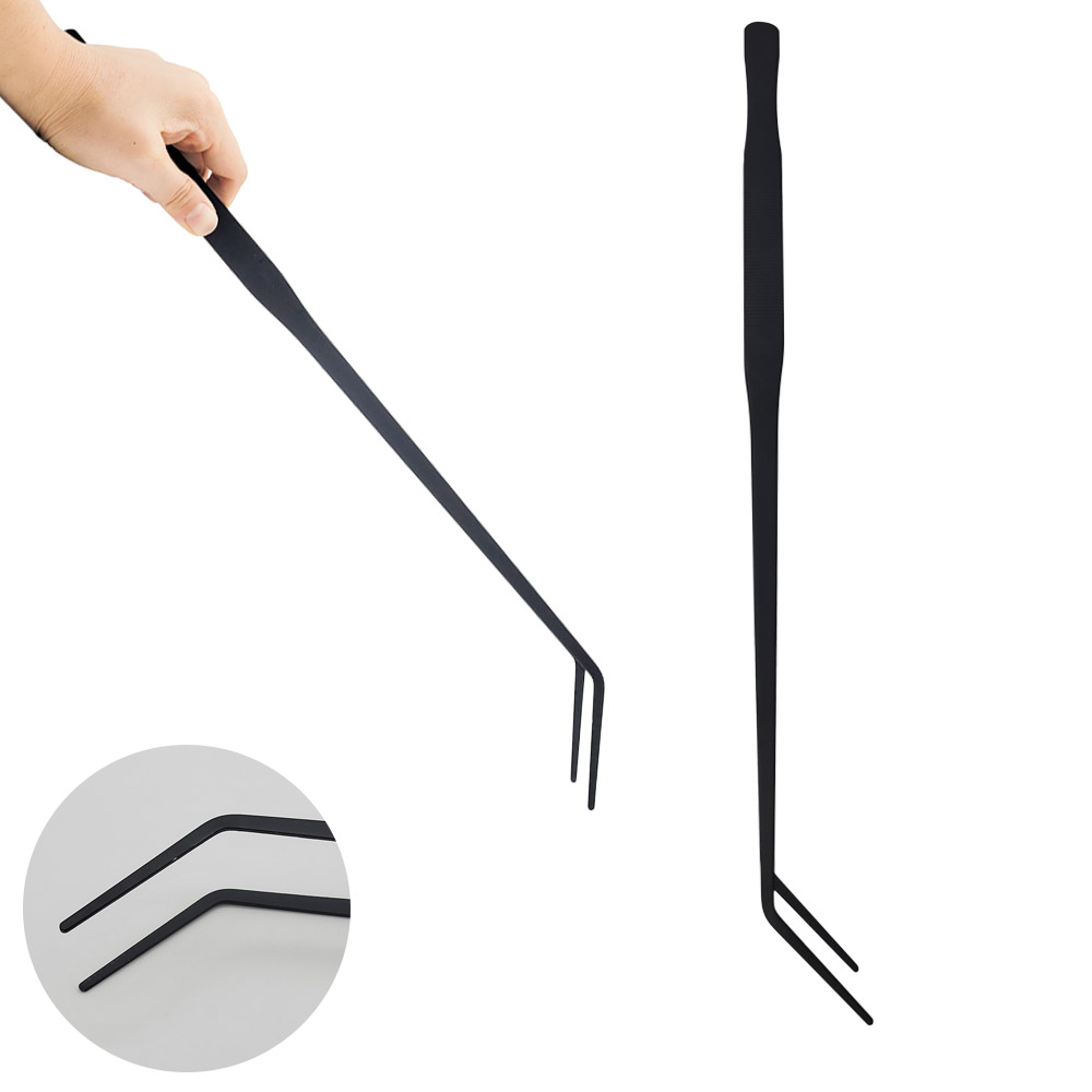 물멍 프리미엄 수초 핀셋 48cm 곡선형 블랙 특수 스테인리스 라면 요리 수초전용 롱 핀셋 곡 커브 커빙 6,470원