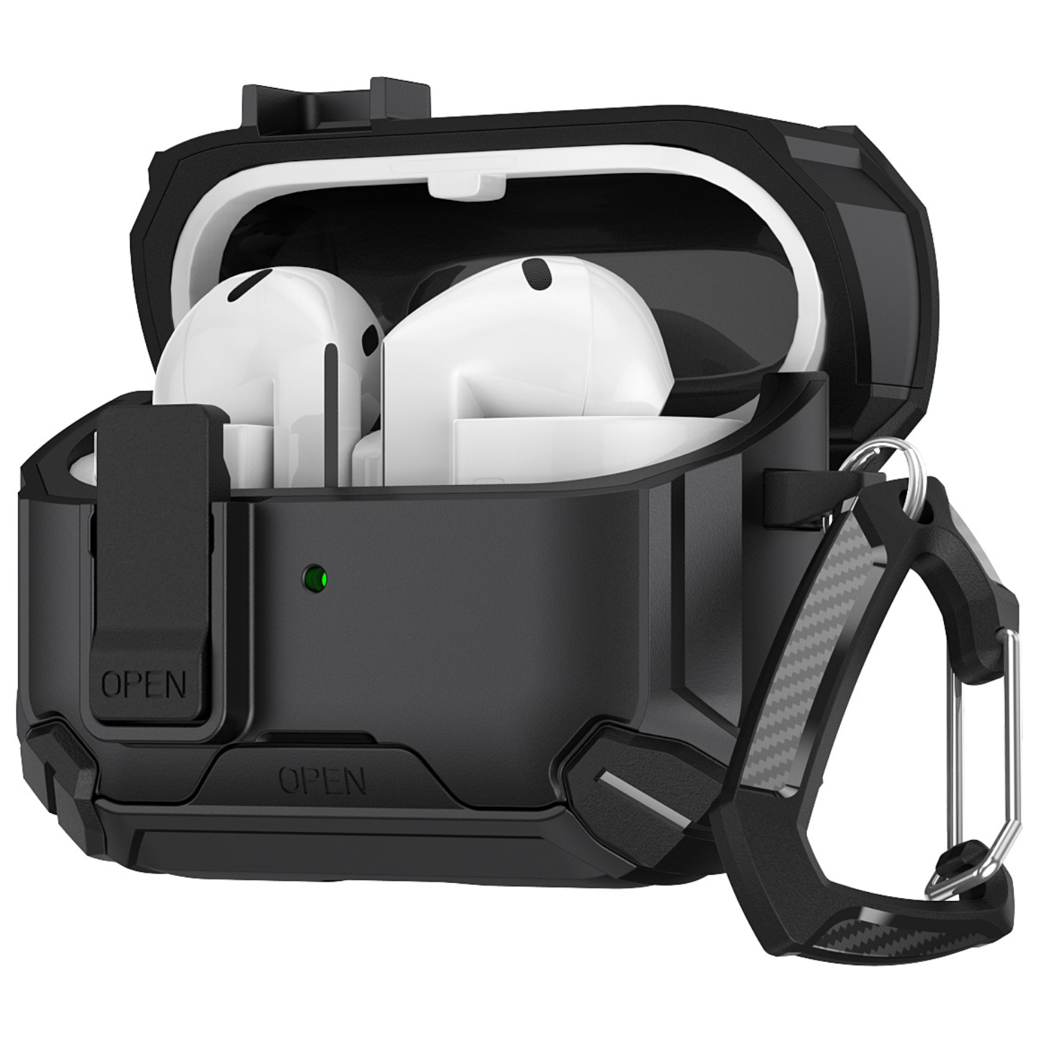 투에이비 갤럭시 버즈 아머드 락 케이스, 블랙, 버즈3/버즈3 Pro 8,900원