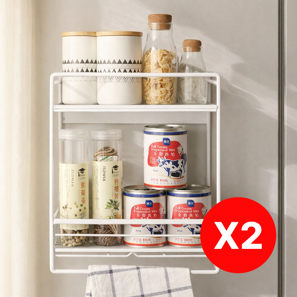 루베아 자석형 틈새 슬라이드 수납랙 무설치 수납 정리대, 1세트, 화이트 52,900원