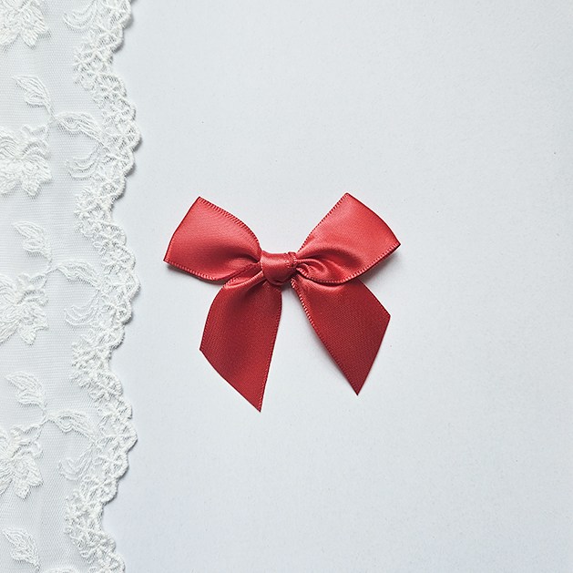 올리브파티 선물 포장 장식 공단 8cm 완성 리본  완제품 5,900원