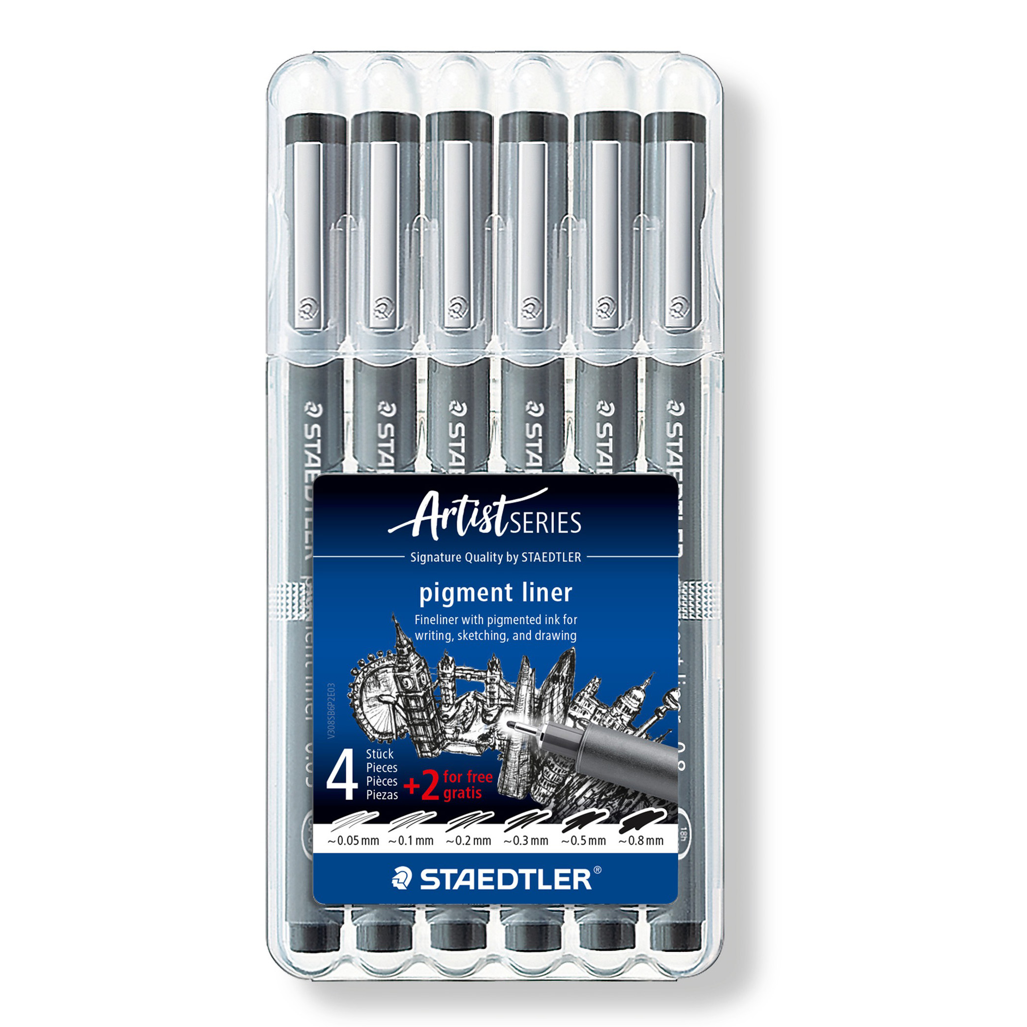 스테들러 피그먼트 라이너 308 디자인펜 6종 7,510원