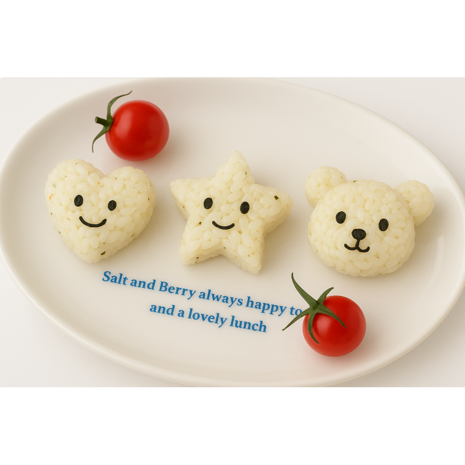 듐다 주먹밥 하트 곰돌이 별 모양틀 세트, 1개, 반투명 15,300원