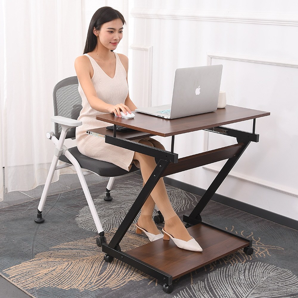 아우스 SH01 이동식 컴퓨터책상 1인용 게이밍책상 노트북책상 키보드수납 책상 미니책상 원룸책상 바퀴달린 이동형책상 48,600원