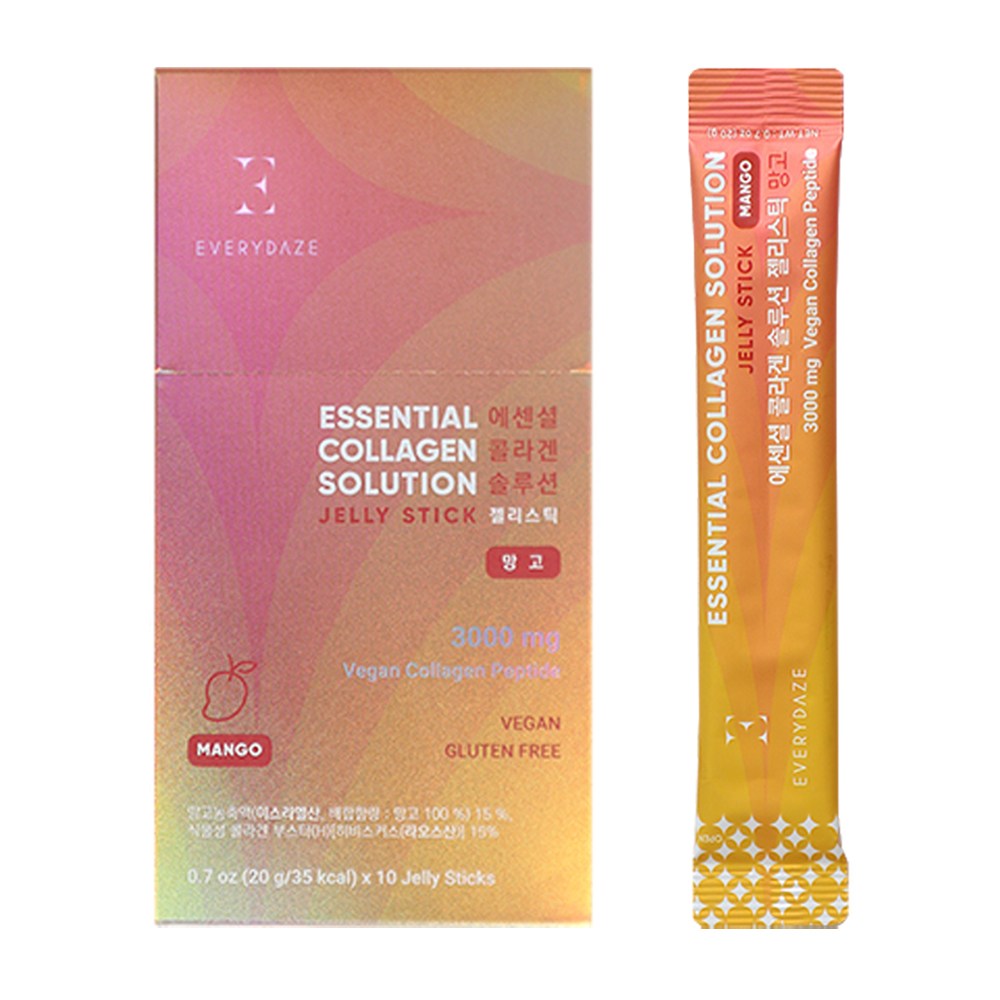 에브리데이즈 비건 식물성 저분자 콜라겐 젤리스틱 망고 18,500원