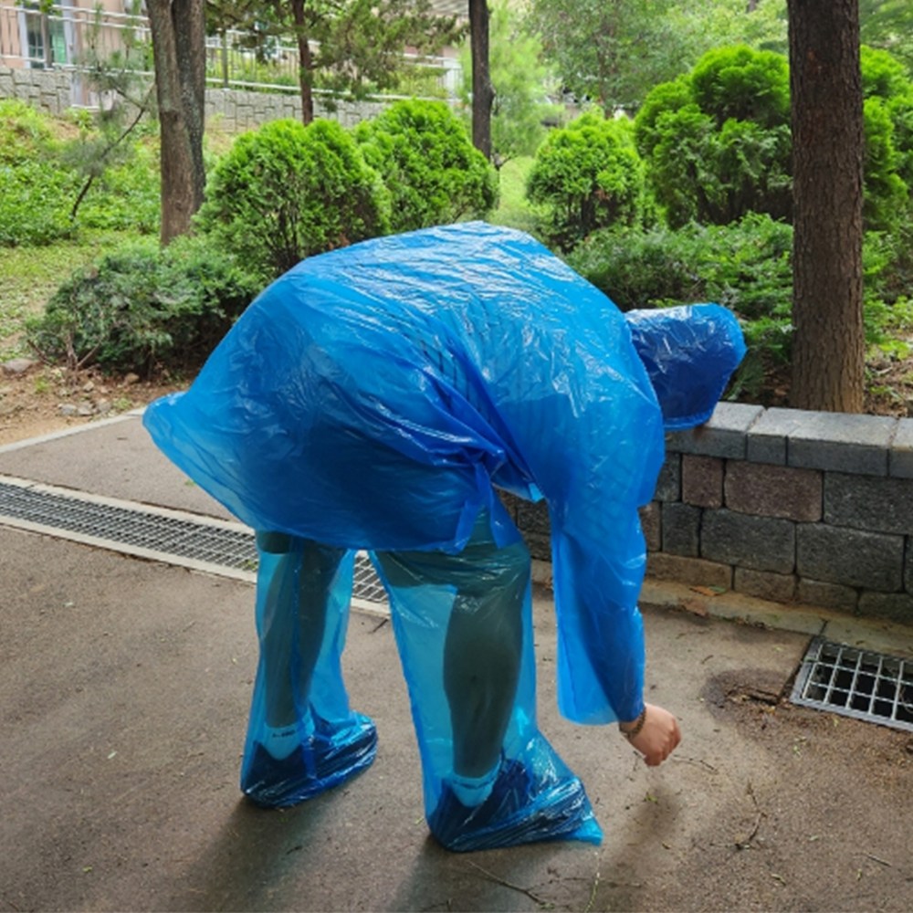 여성용 전신형 우의 레인코트 세트 2,620원