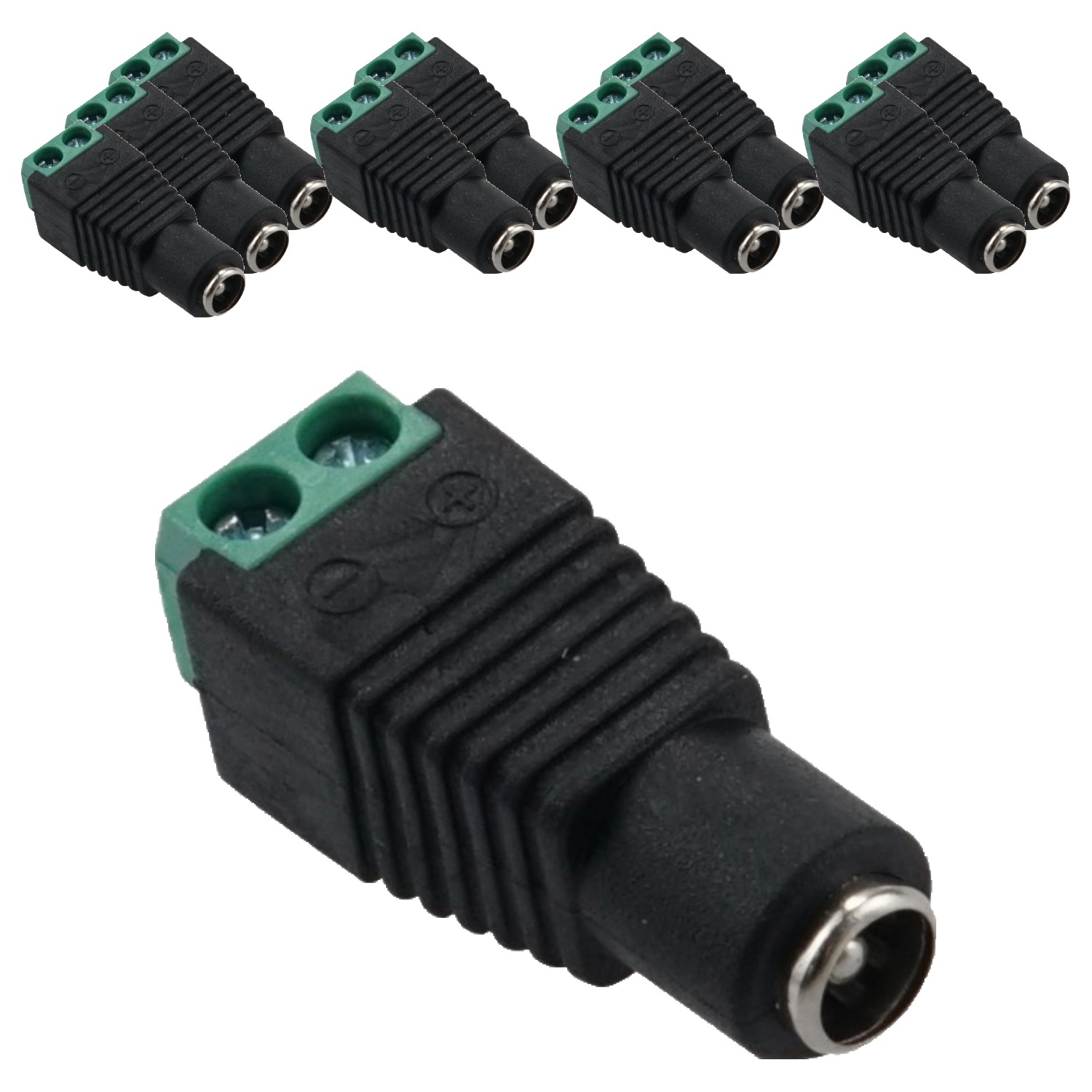 컴스 DC 터미널 외경 5.5 내경 2.1 F 2Pin 변환 젠더 10p 6,000원