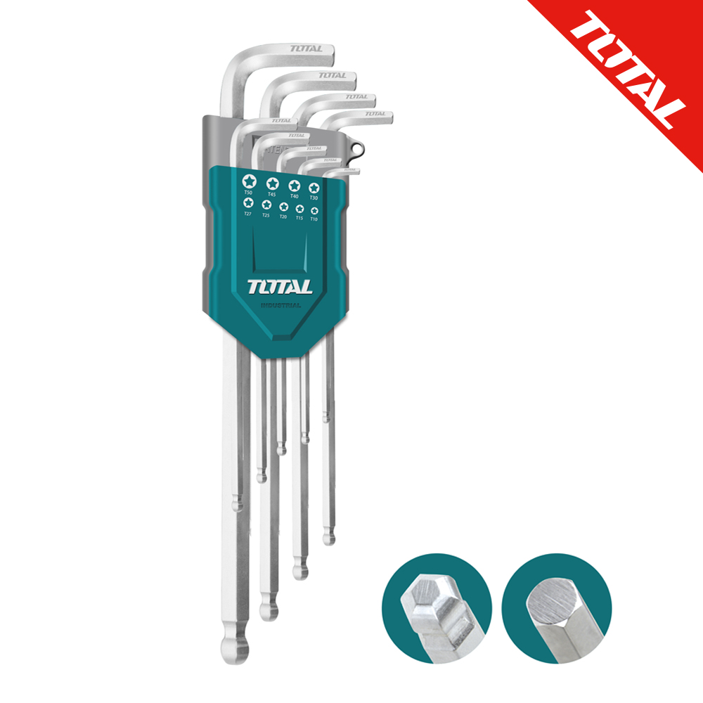 토탈공구 육각 렌치(9P, 볼) - THT106292 7,600원