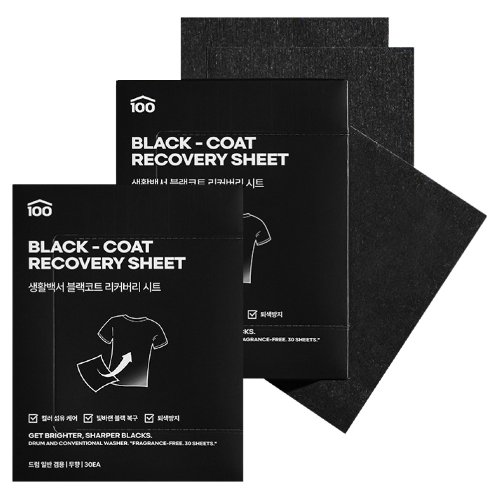 생활백서 블랙 코트 리커버리 시트 17,030원