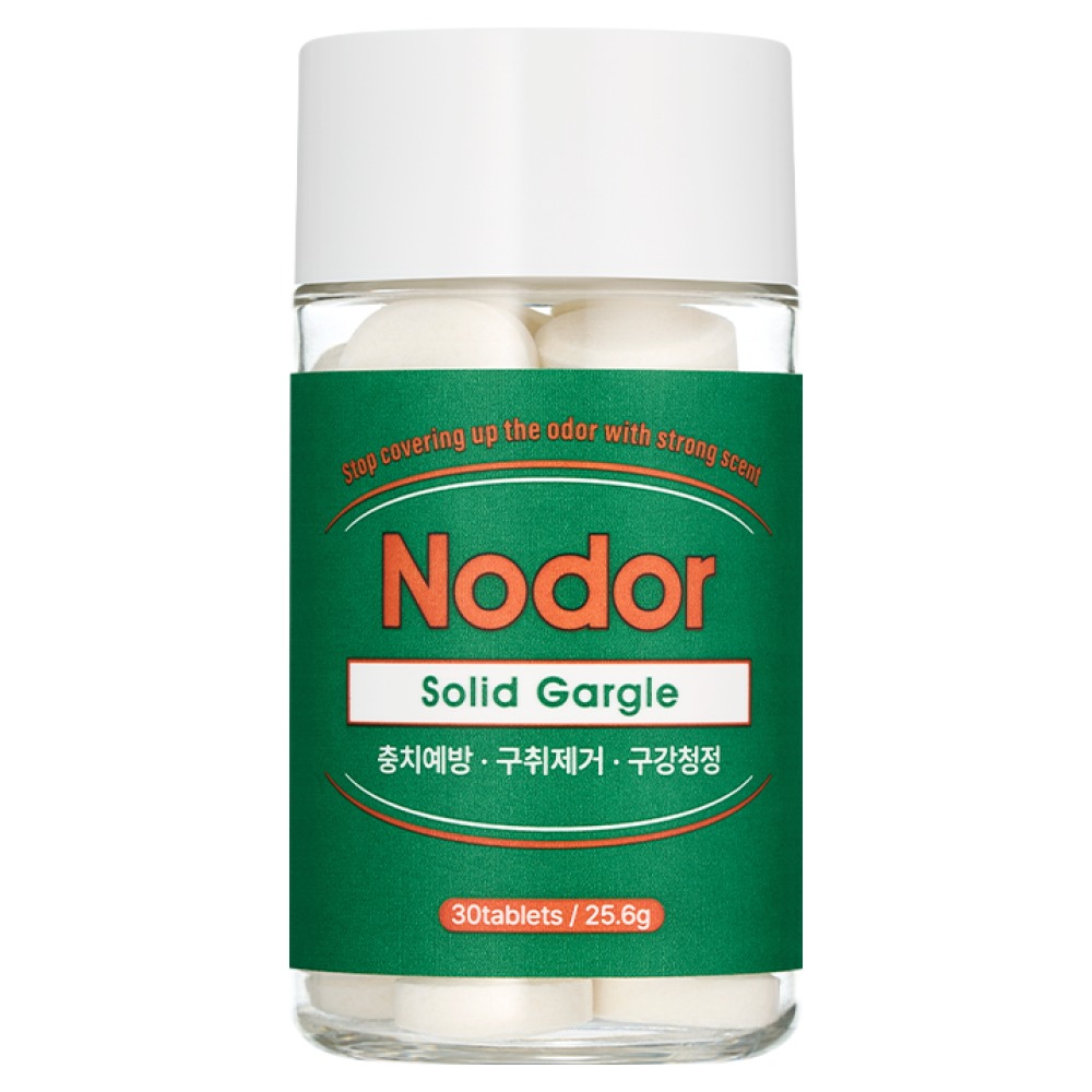 [본사공식몰] 노도르 입냄새 구취 제거 휴대용 고체 가글 30정, 25.6g, 2개 23,770원