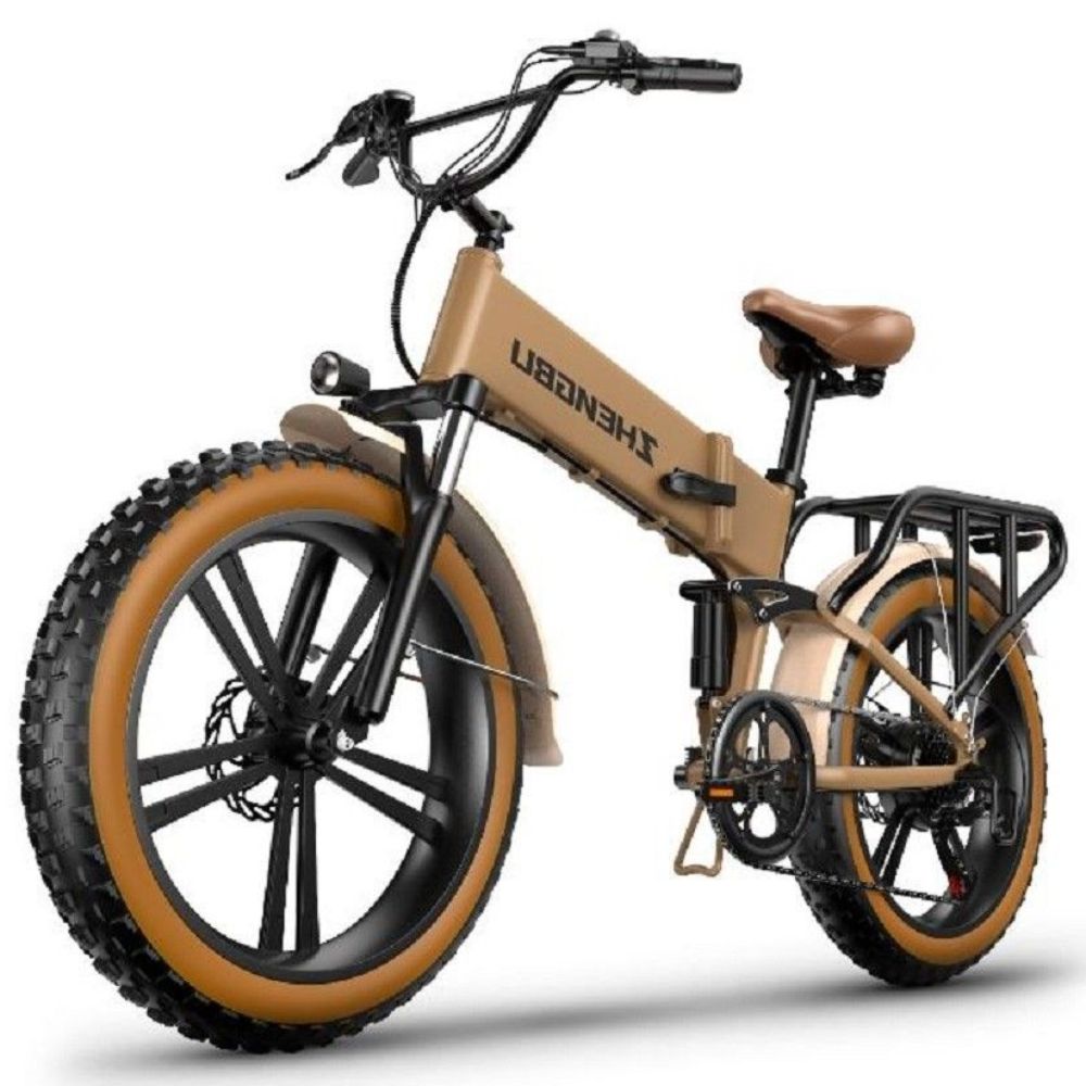 Bacicle 자토바이 전기자전거 팻바이크 48V 접이식 전동, 브라운 48V 10Ah 시마노7단 기어 1,100,000원
