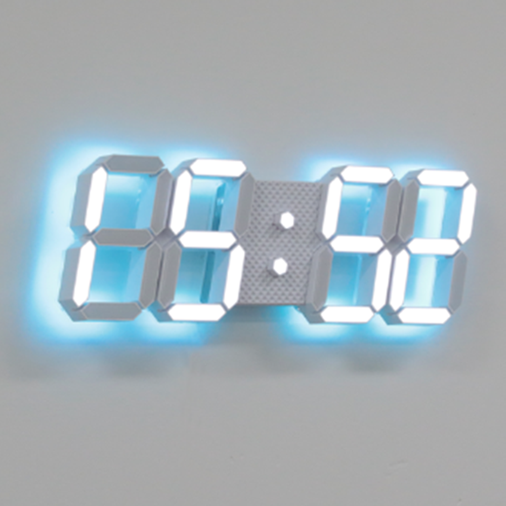 로이레트니 LED벽시계 온도 습도 알람 무선리모컨 인테리어 무타공시계 다이아몬드 백라이트 확산추가 전선길이 3.3m, 화이트 169,000원