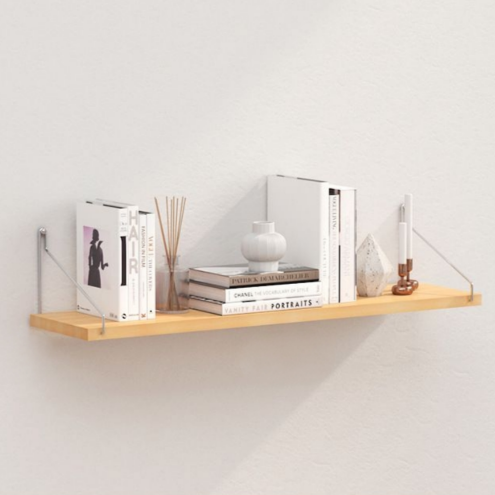 봄아리 무타공 벽걸이 선반, 우드, 1단 8,000원