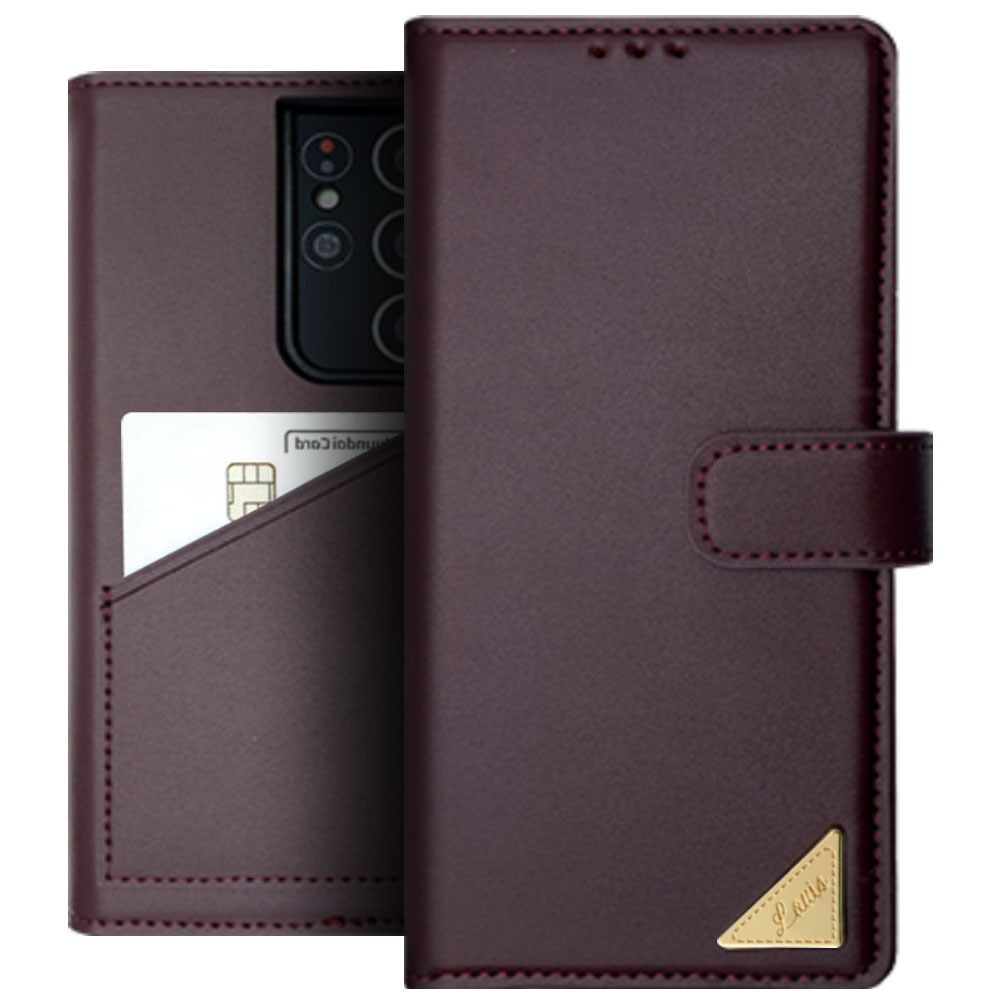 갤럭시 S21 (SM-G991) 베이직 리얼 소가죽 백포켓 다이어리 휴대폰 케이스 21,600원