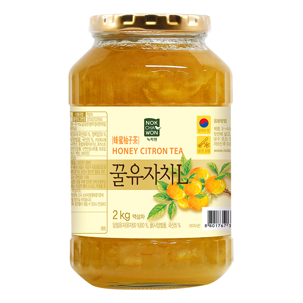 녹차원 차다움 꿀유자차, 1개, 2kg, 1개입 10,520원