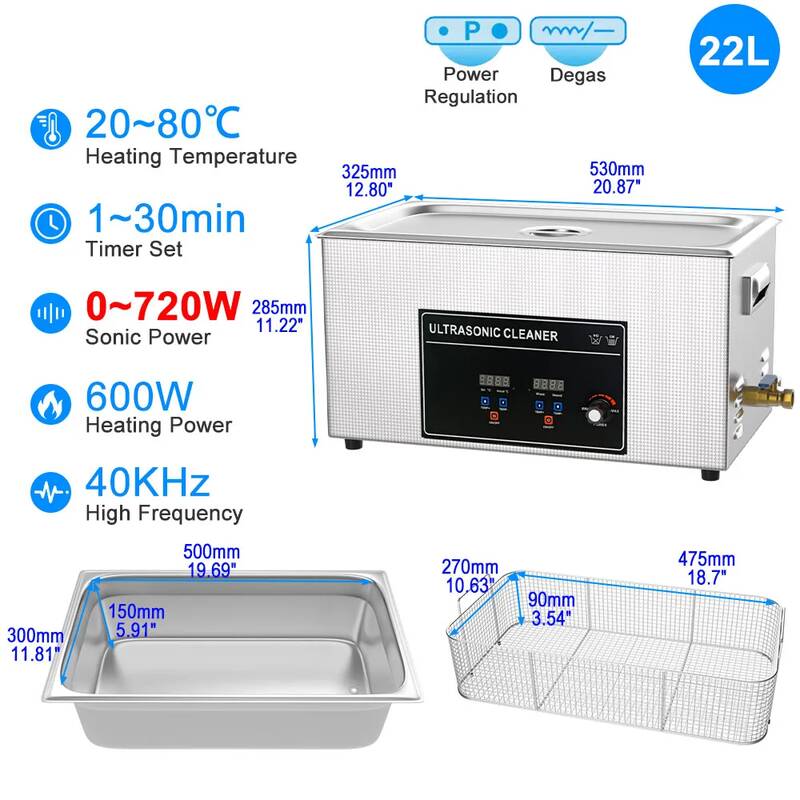 초음파세척기 반지 주얼리 가정용 휴대용 초음파 세척기 세척 기계 가열 600W 욕조 EU 220v 영국 플러그 1L 2L 3L 6L 10L 22L 30L 453,400원