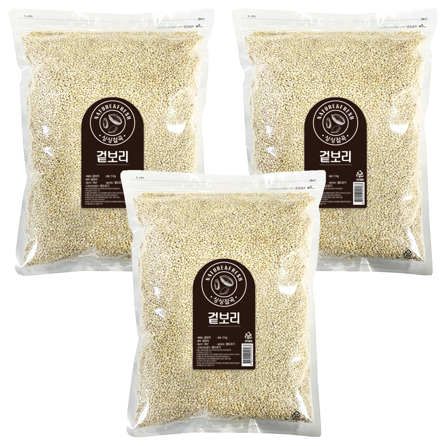 싱싱잡곡 겉보리, 5kg, 3개 59,700원