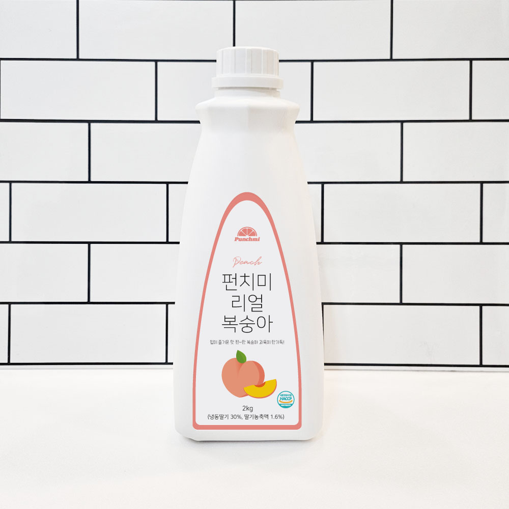 펀치미 복숭아 리얼 베이스 대용량, 1개, 2kg 28,230원