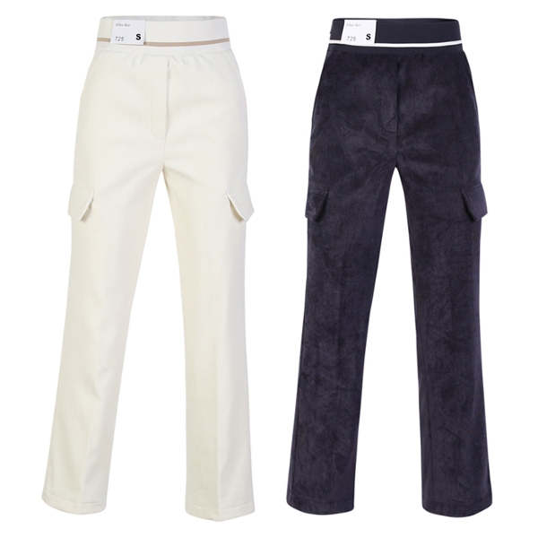 SNPGOLF SNP골프 여성 윈터 코듀로이 기모 카고 와이드 팬츠 40,480원